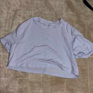 Lululemon Women's Light Blue Crop Top